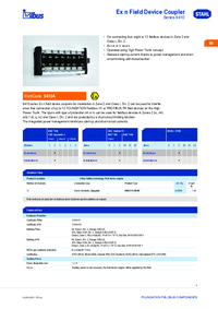 Thumbnail of document Data Sheet - 9410 Field device coupler